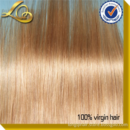 Wholesale Cheap 7A Grade Double Drawn 100% Brazilian Virgin Remy Human Hair Grey Color Clip in Hair Extension